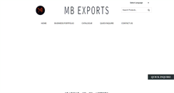 Desktop Screenshot of mbexports.net